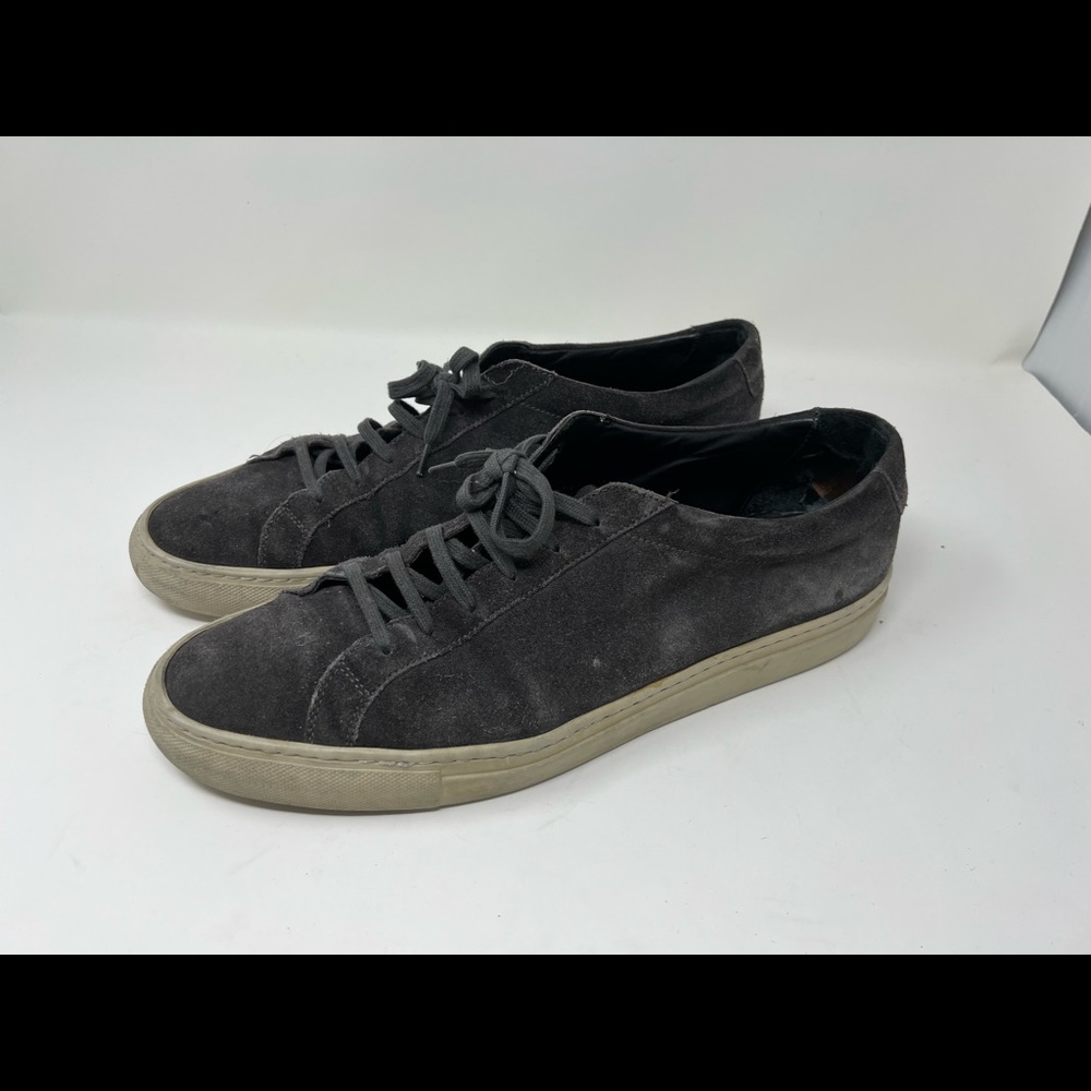 Common Project Men’s Low Achilles Grey Suede Size 13 / 46 EU